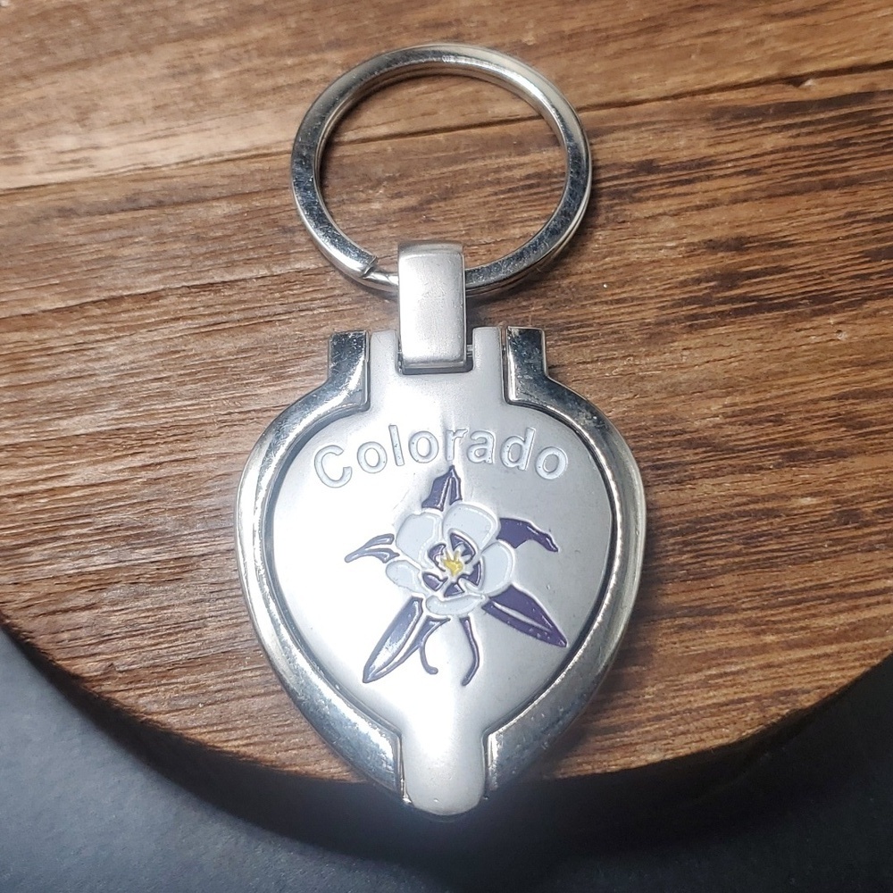 3/$20 Colorado‎ locket photo frame keychain